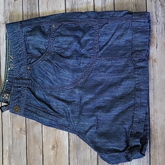 Apt. 9 dark blue cotton blend shorts with cuffs and 5" inseam - Picture 4 of 12